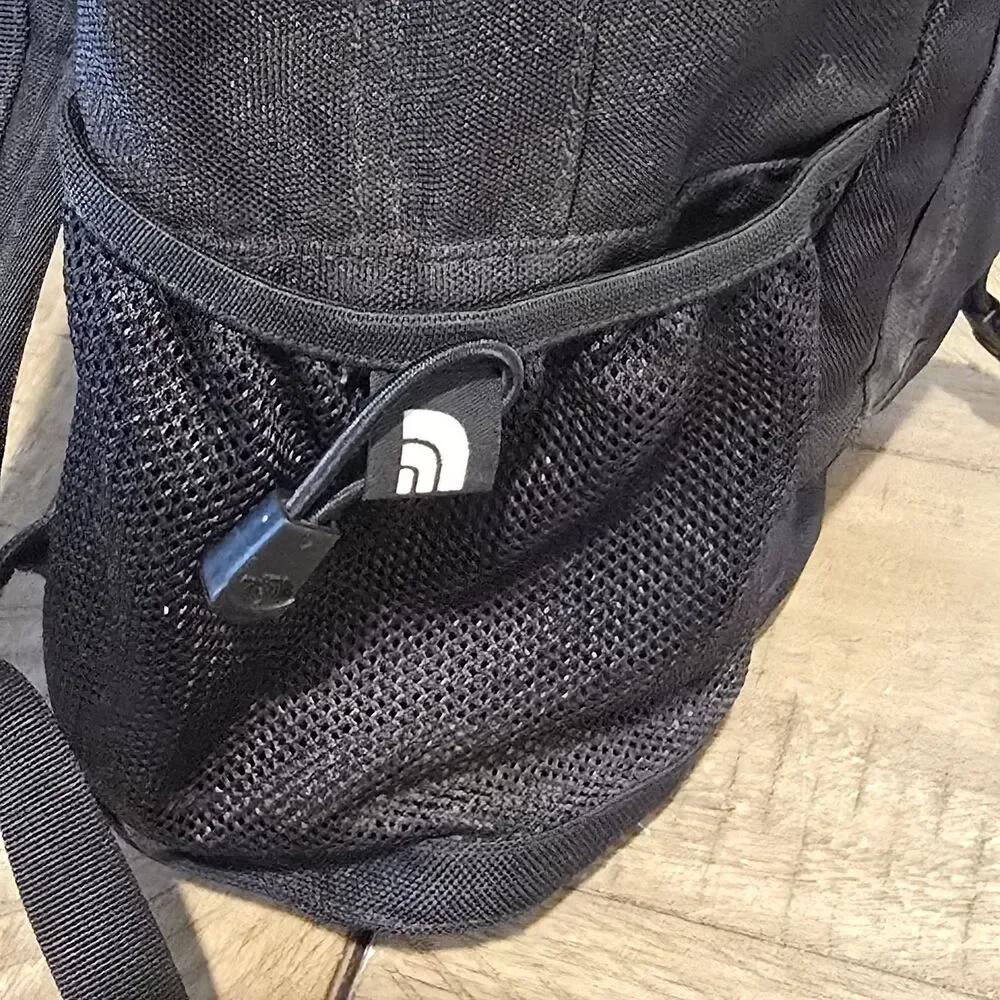 The North Face Jester Backpack Black One Size Zip Padded Straps Pockets